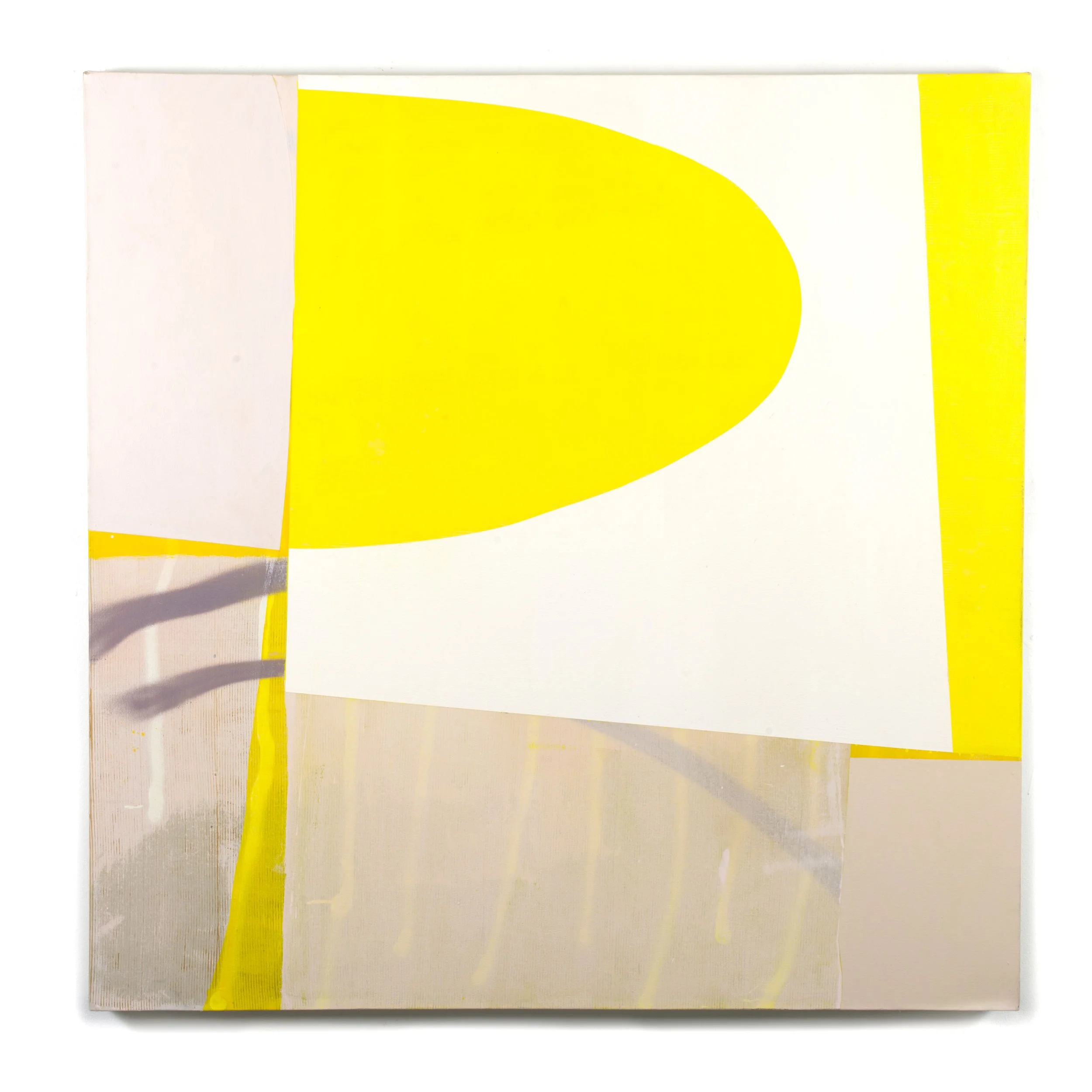   Smell , 2017,  acrylic, aerosol, and latex on canvas, 48 × 48".