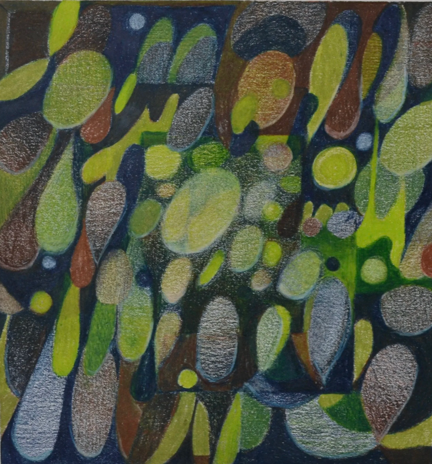   finally becoming whole , 2025 , colored pencil on paper, 11 × 9". 