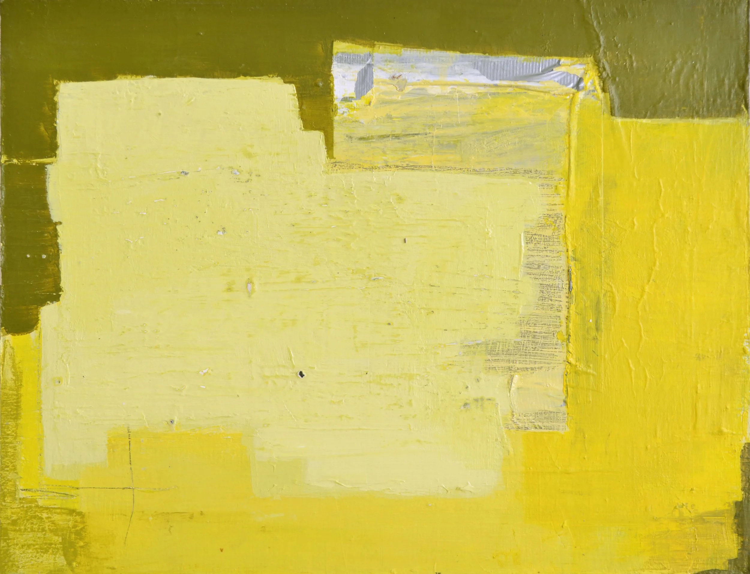   Over the Bridge (pt 2) , 2015,  acrylic and graphite on canvas, 16 × 19". 