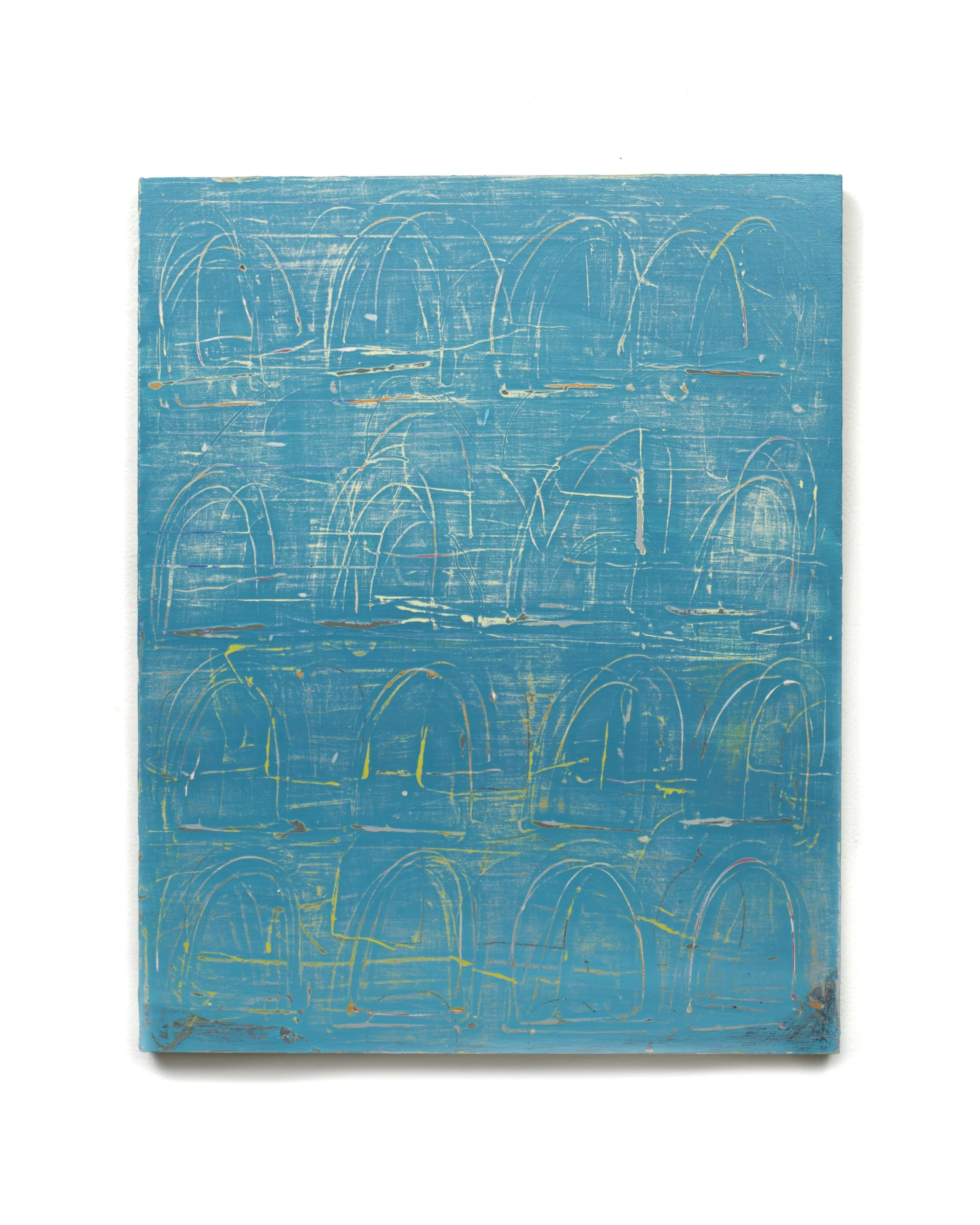   ArchesII , 2017,  acrylic on panel, 20 × 16".