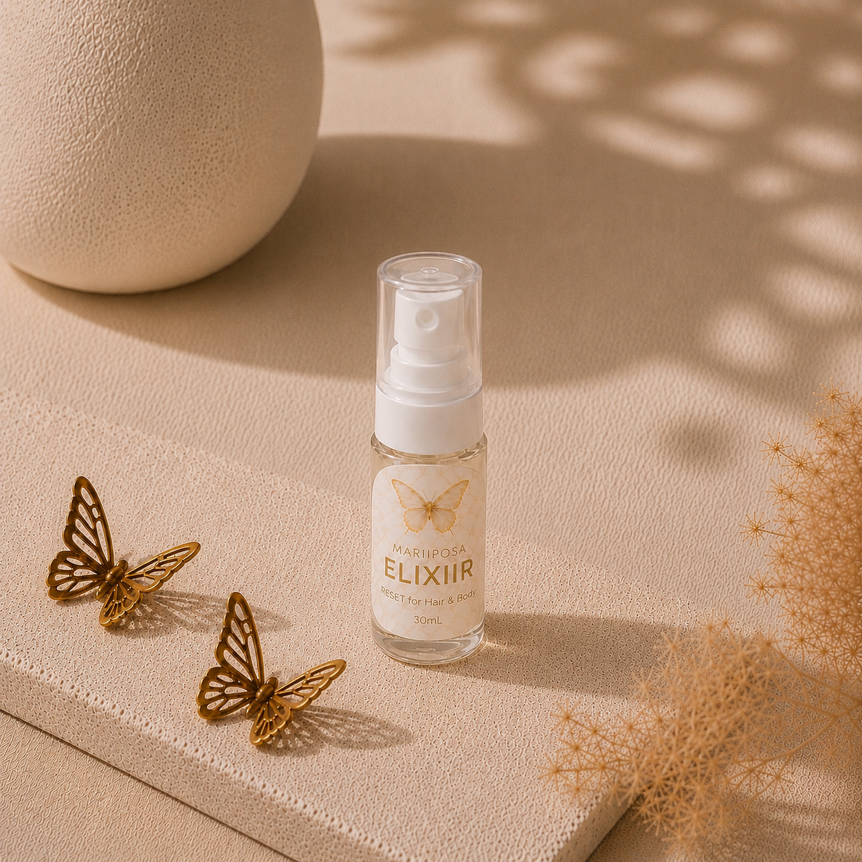 3. ELIXIIR™ Hair + Body Mist: Reset for Self is a wearable RESET ritual for skin, hair, and aura. Designed as a soft fragrance veil, this fine mist layers effortlessly into your daily routine, surrounding you in a comforting, elevated scent experienc