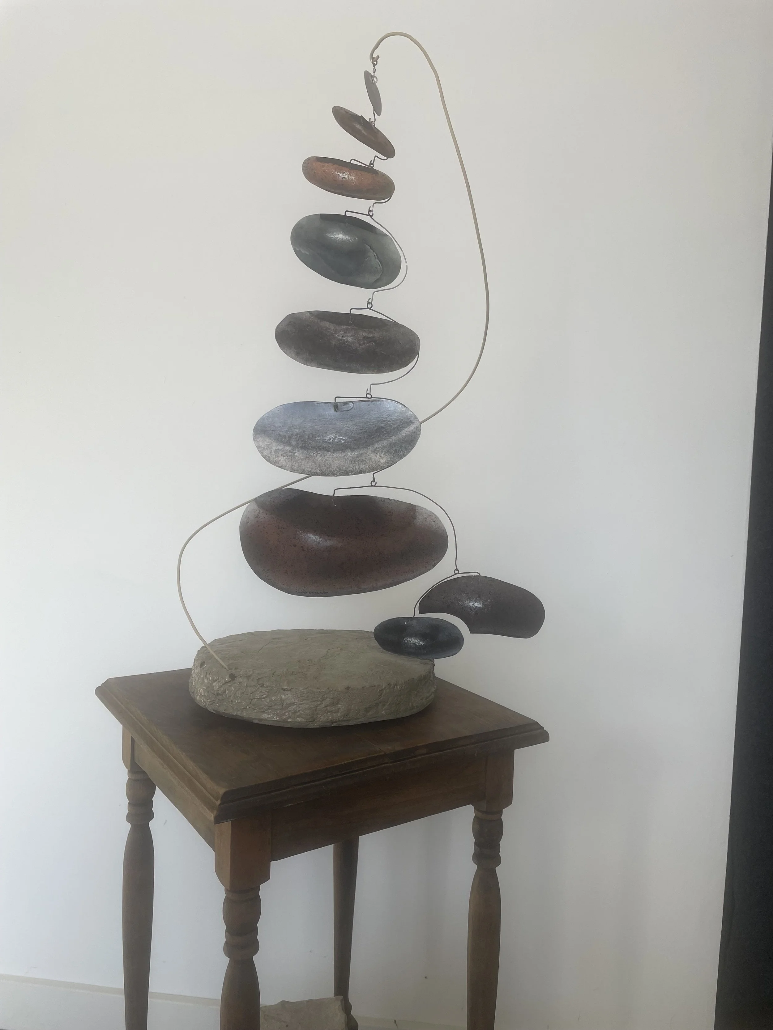 7 Miles -  Aluminum, Galvanized Wire, Acrylic 