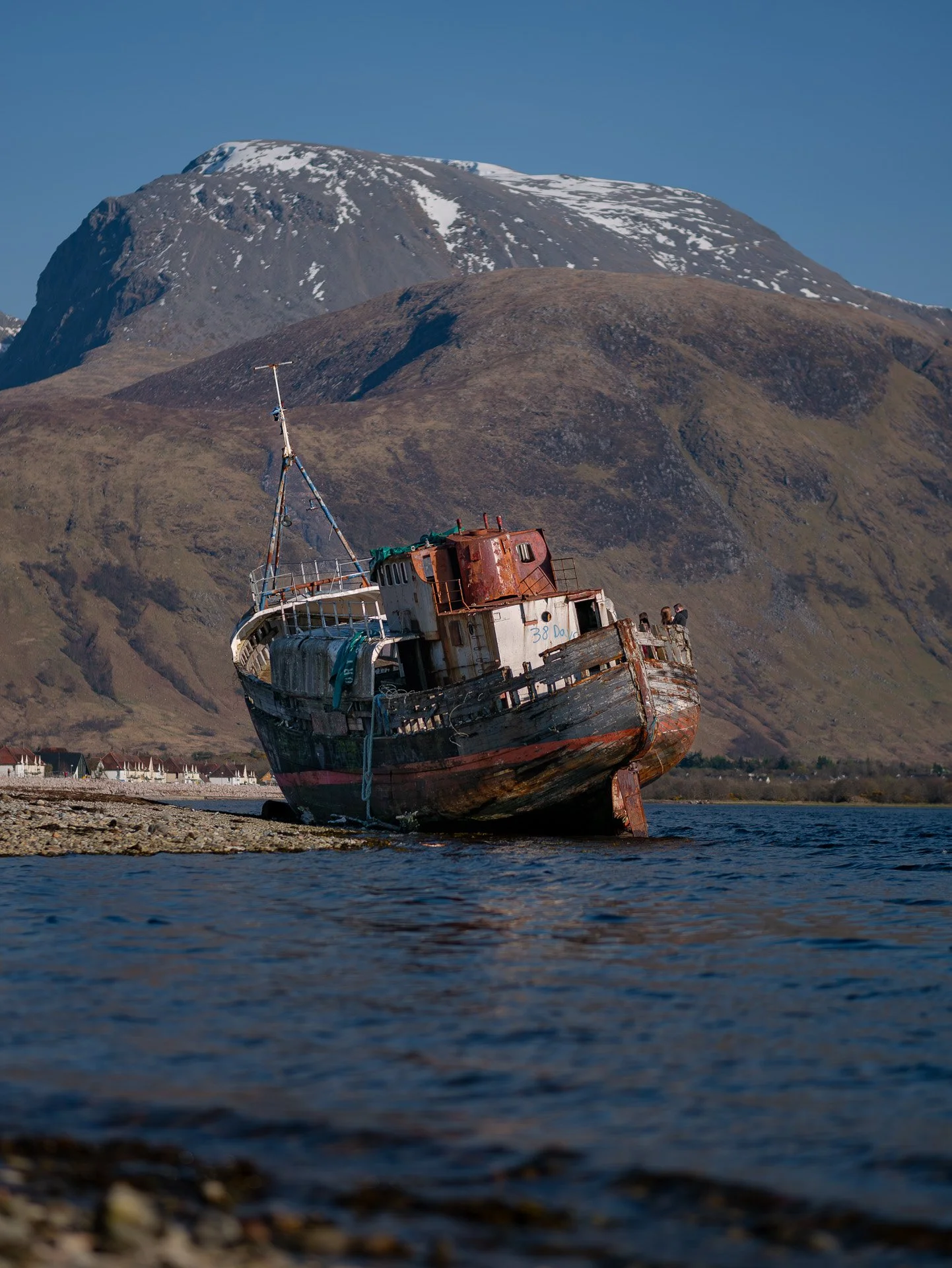 Corpach ship wreck near Fort William, Scotland