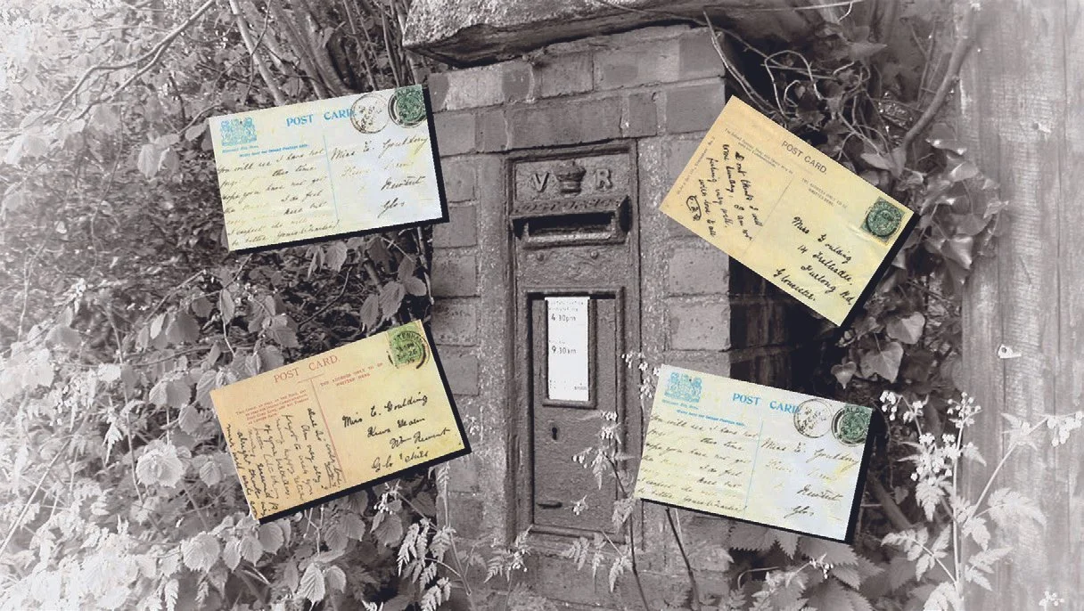 Postcards posted on one day...arrived the next!