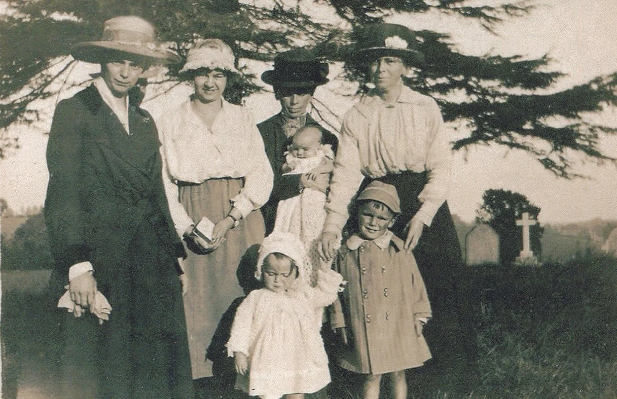 Christening of Elsie Savidge at St Anne's Oxenhall in 1921