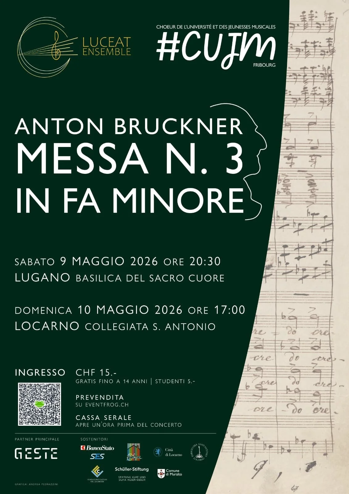Messa di Bruckner con A. Pedrazzini e la Luceat Ensamble 