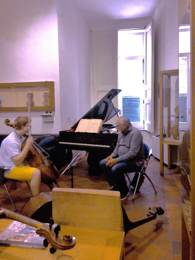 Alessandro Parfitt with ilie ionescu in naples