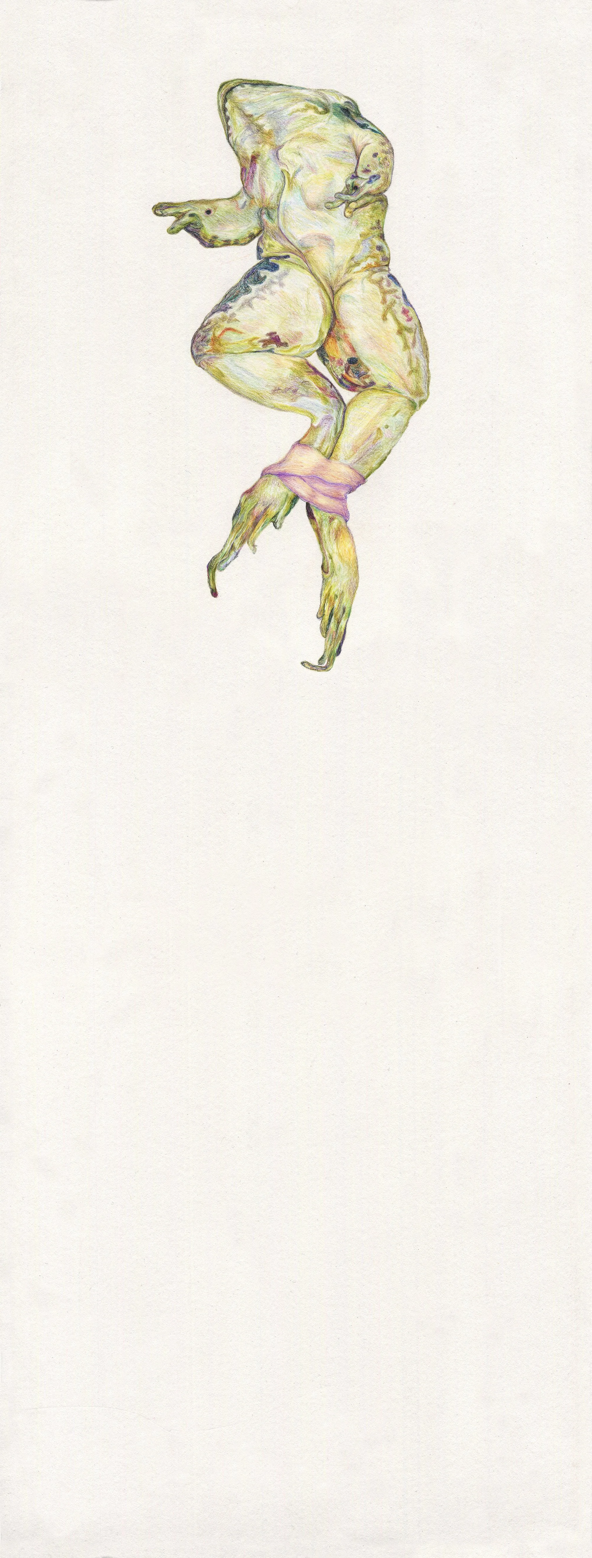 Small Plea for Sins: colored pencil, 22 X 8.4 inches, 2016