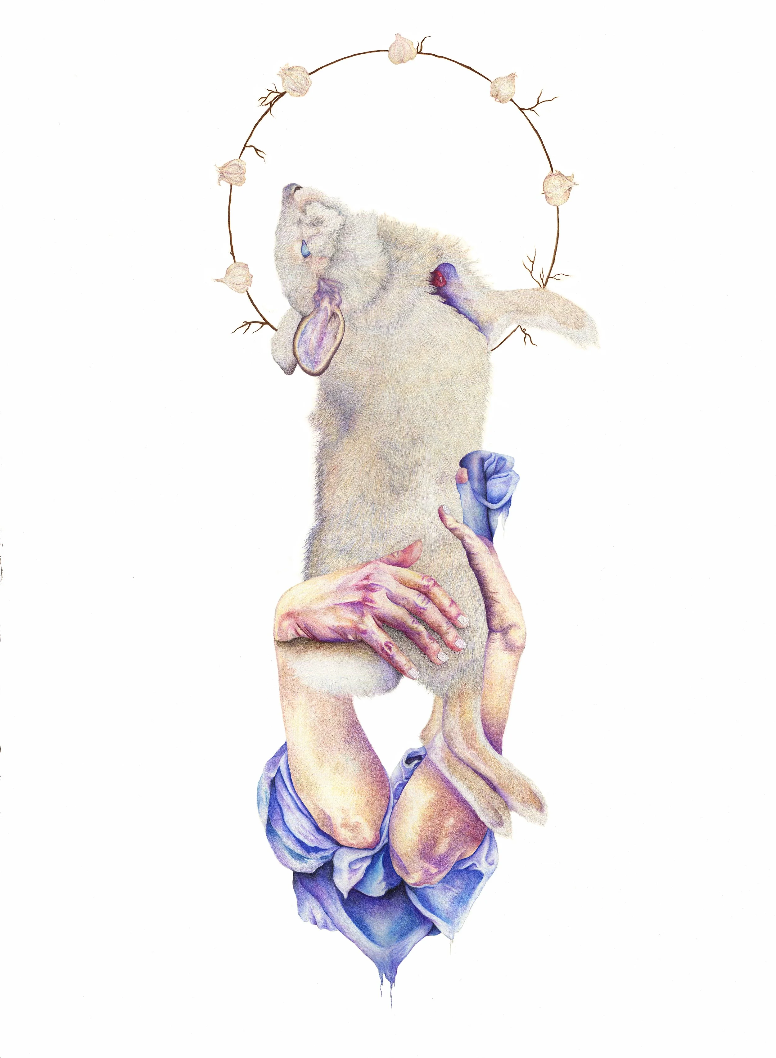 Breathe Again: colored pencil, 30 X 22 inches