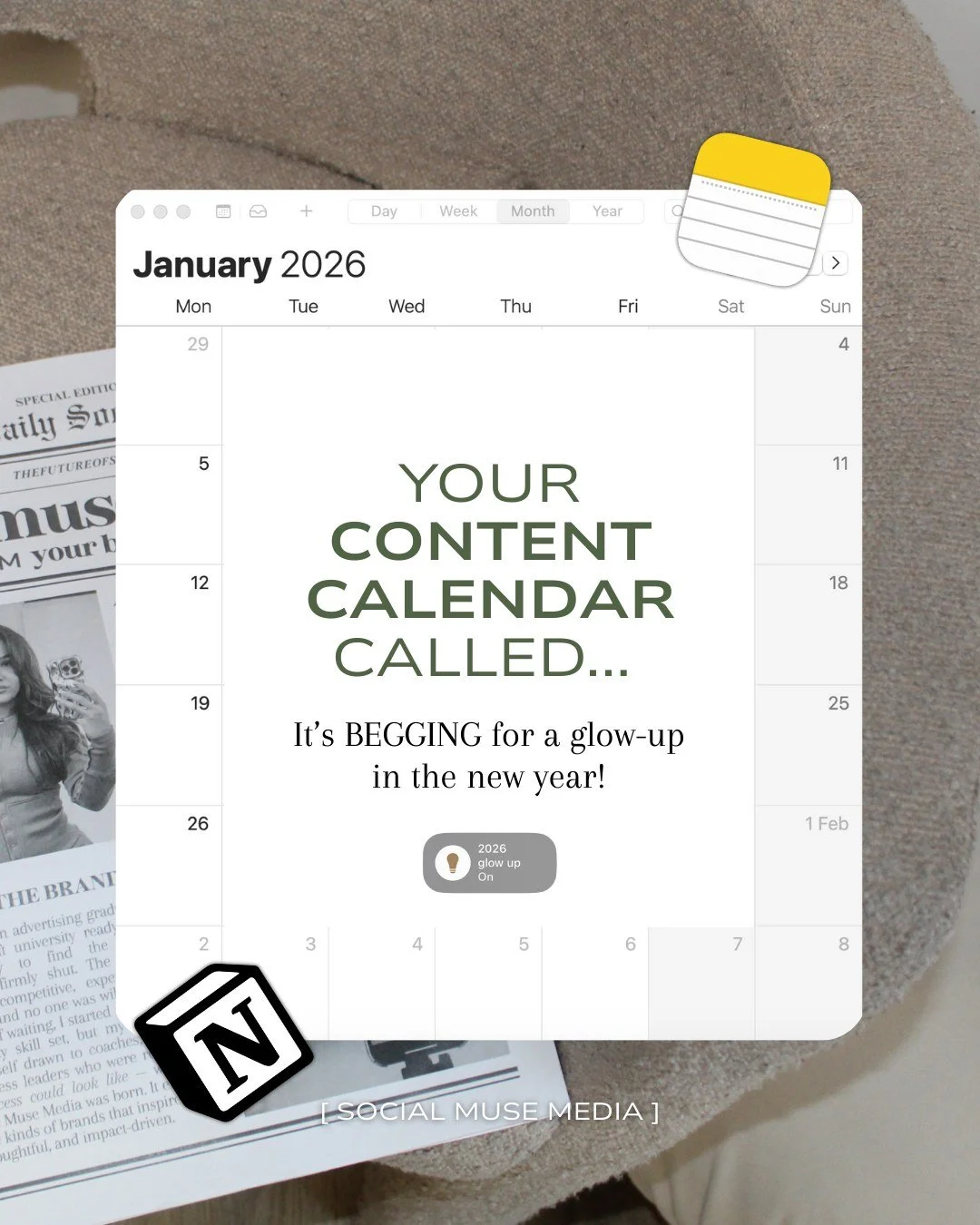 I&rsquo;ve heard we&rsquo;re upgrading our systems in 2026 👀✨

If content planning feels overwhelming, scattered or last-minute, it&rsquo;s not a discipline issue, it&rsquo;s a systems issue! 

Put an end to creating endless content idea lists on yo