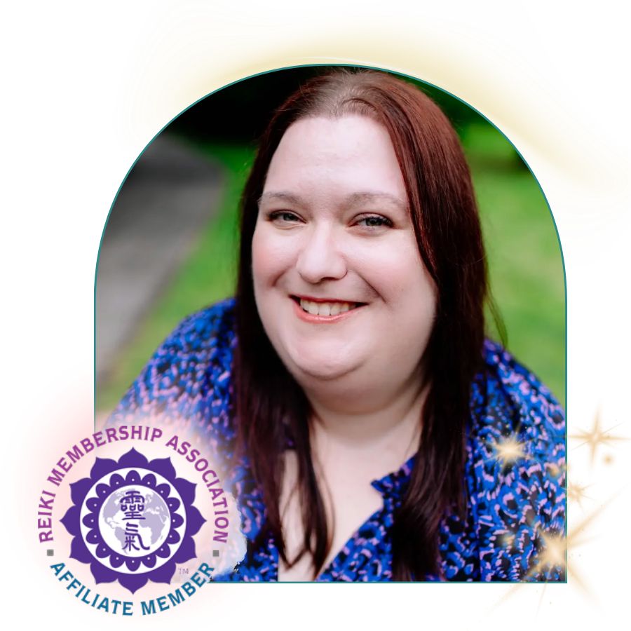 Elivra-Townsend-with- official-reiki-member-badge