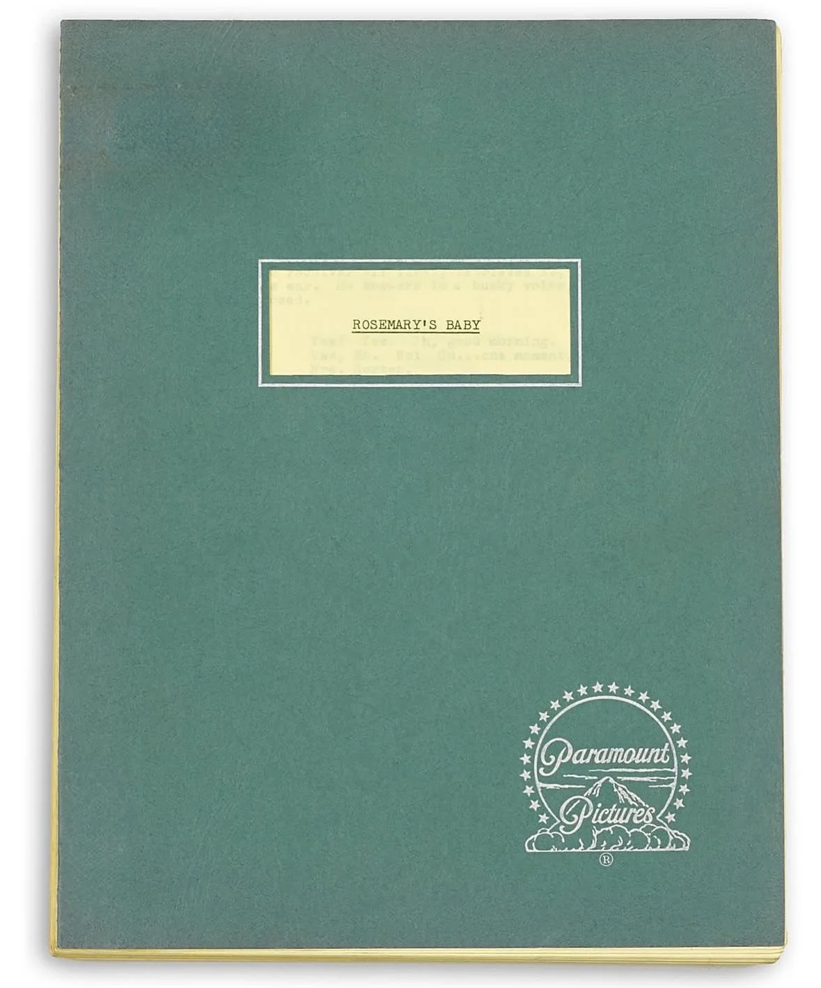 A Draft Script of Rosemary's Baby