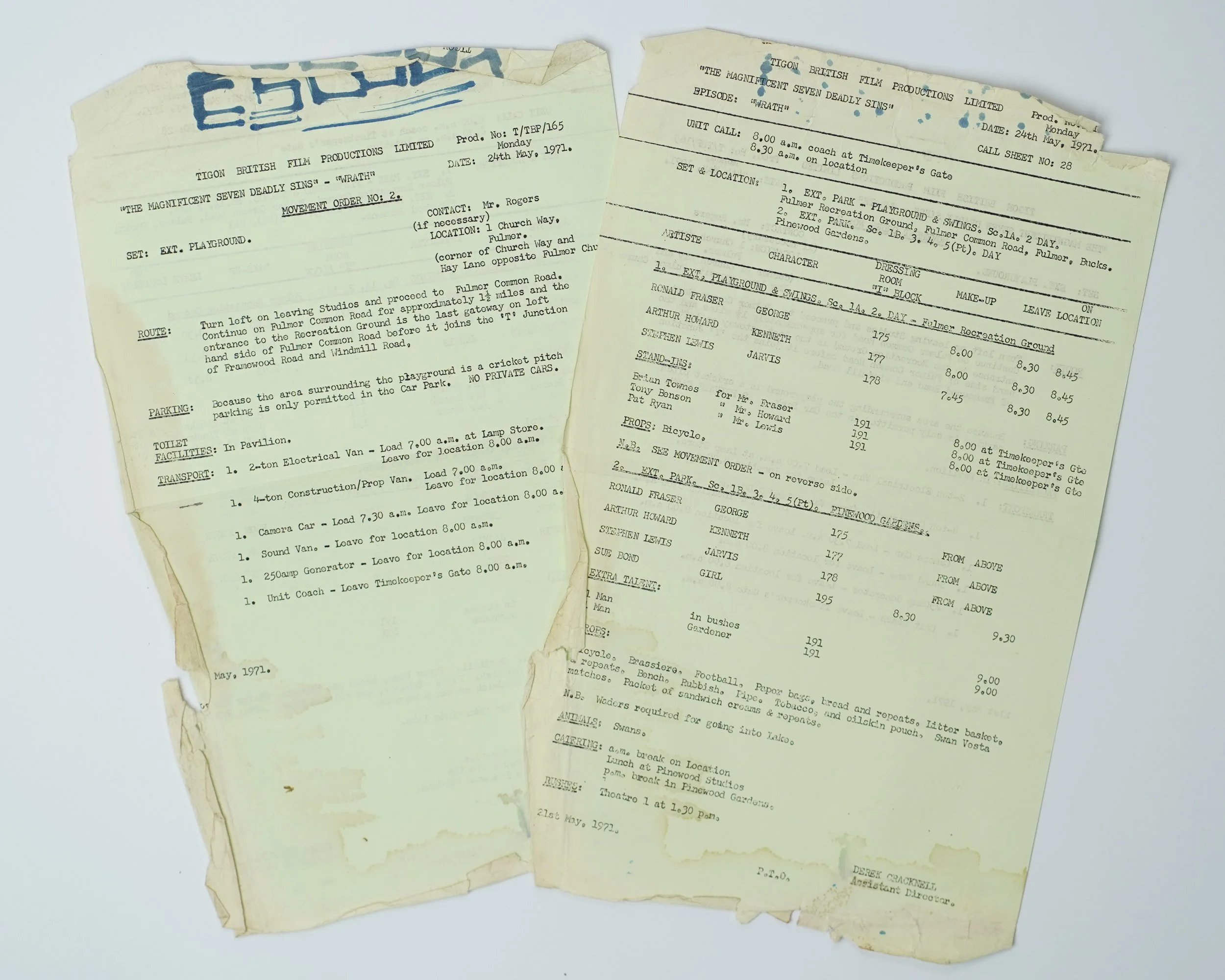 Director of Photography’s Copy, Heavily Annotated