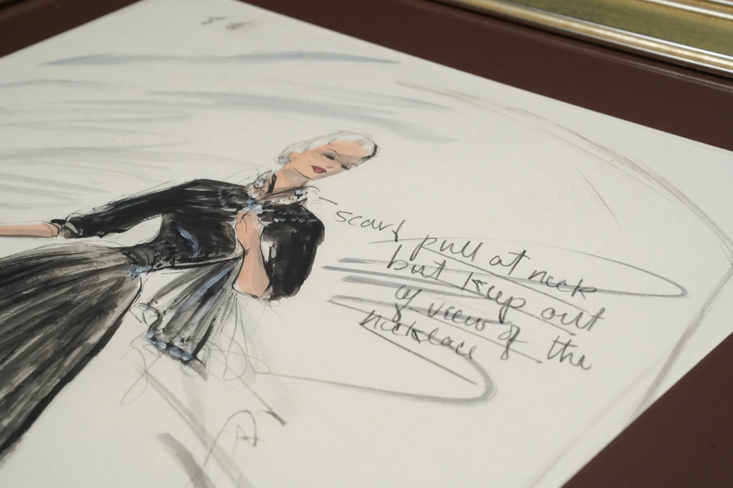 Original Edith Head Costume Design For Kim Novak In 'Vertigo'