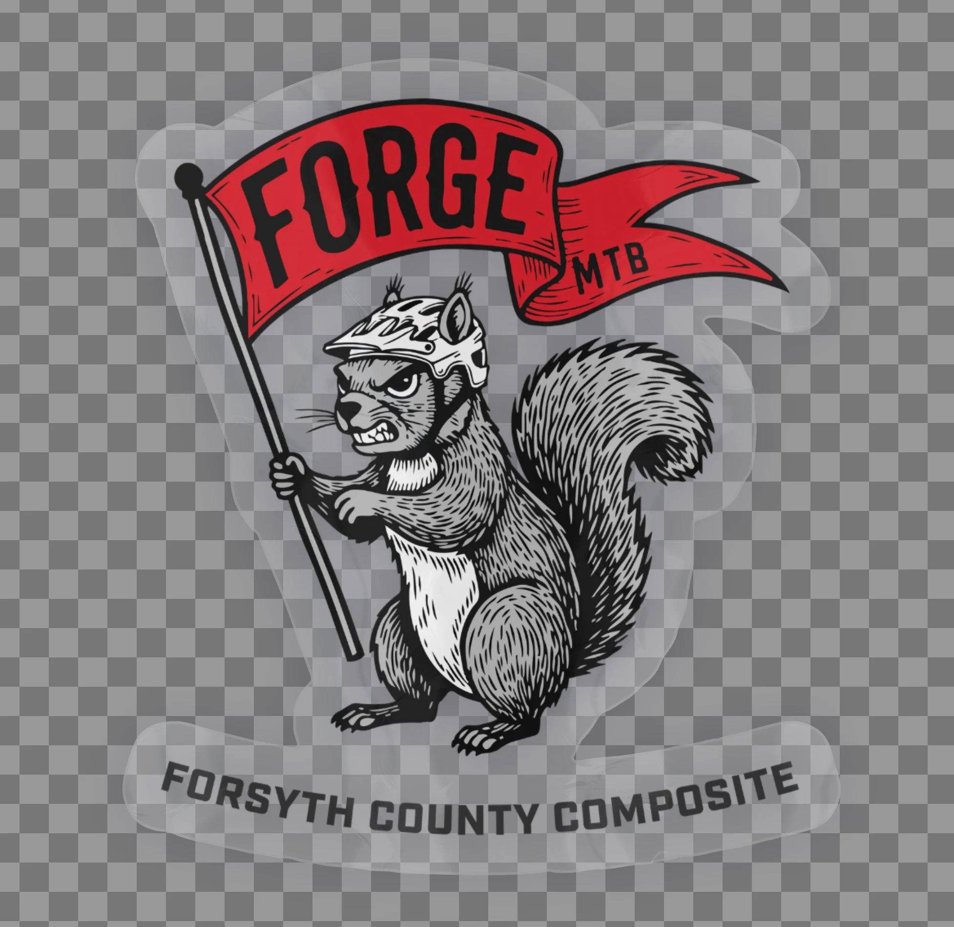 Forge Squirrel Sticker 2.5"