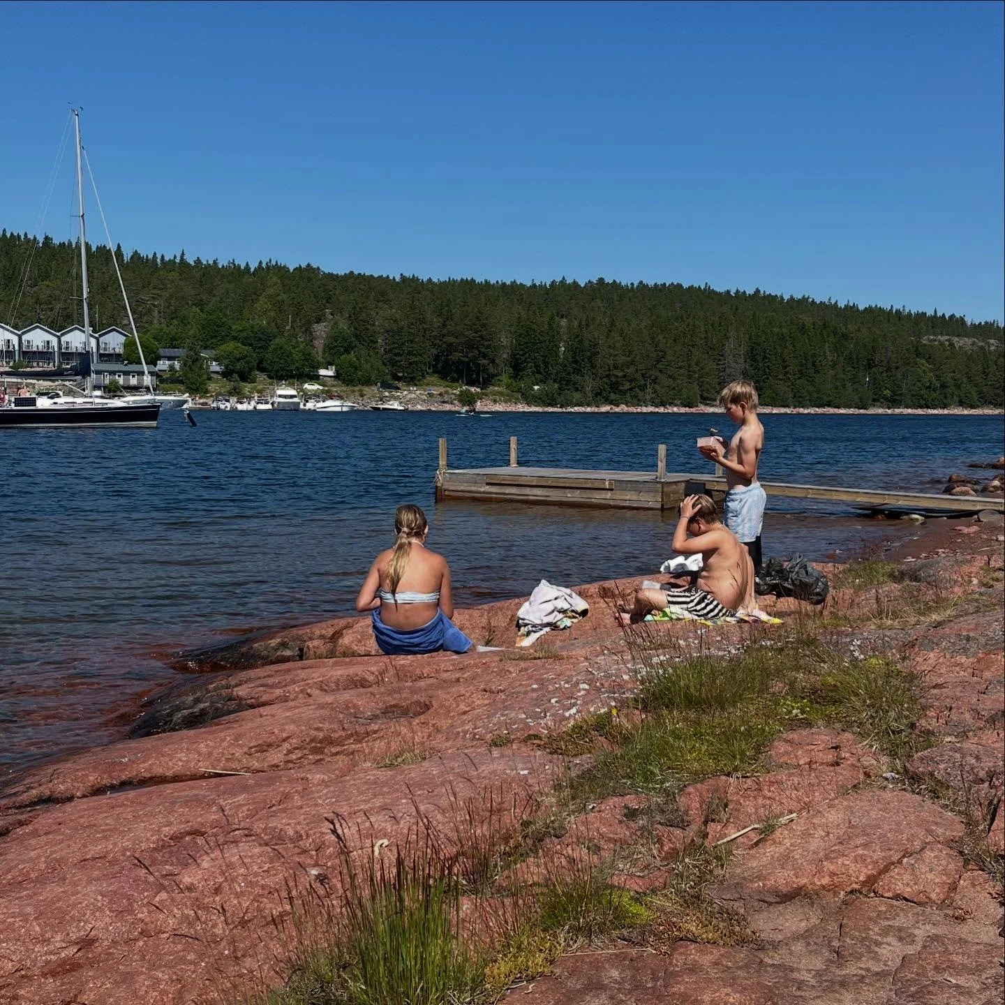 🌊 The sea is always close.
🏊&zwj;♀️ Swim, walk along the shore, or just watch the light change.

⛵️ Several swimming spots and the harbour are within walking distance.

#ulvon #ulv&ouml;n #highcoast #swedenstay #naturegetaway