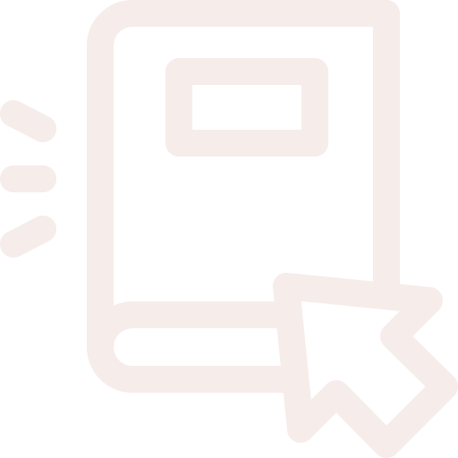 Icon of a bookmark with a cursor pointer.