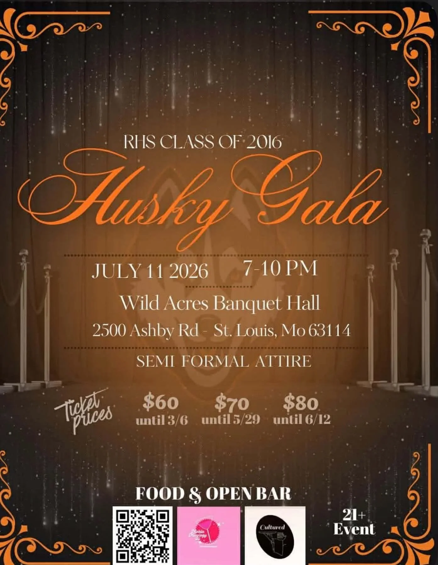 We have just 3 more days left of early bird ticket sales! Don&rsquo;t miss out! 

Reminder your ticket includes a semi formal event with: 
-dinner
-open bar
-photographer 
-LaLa the DJ CEO of Second Sunday! 
-chances to win prizes from local business