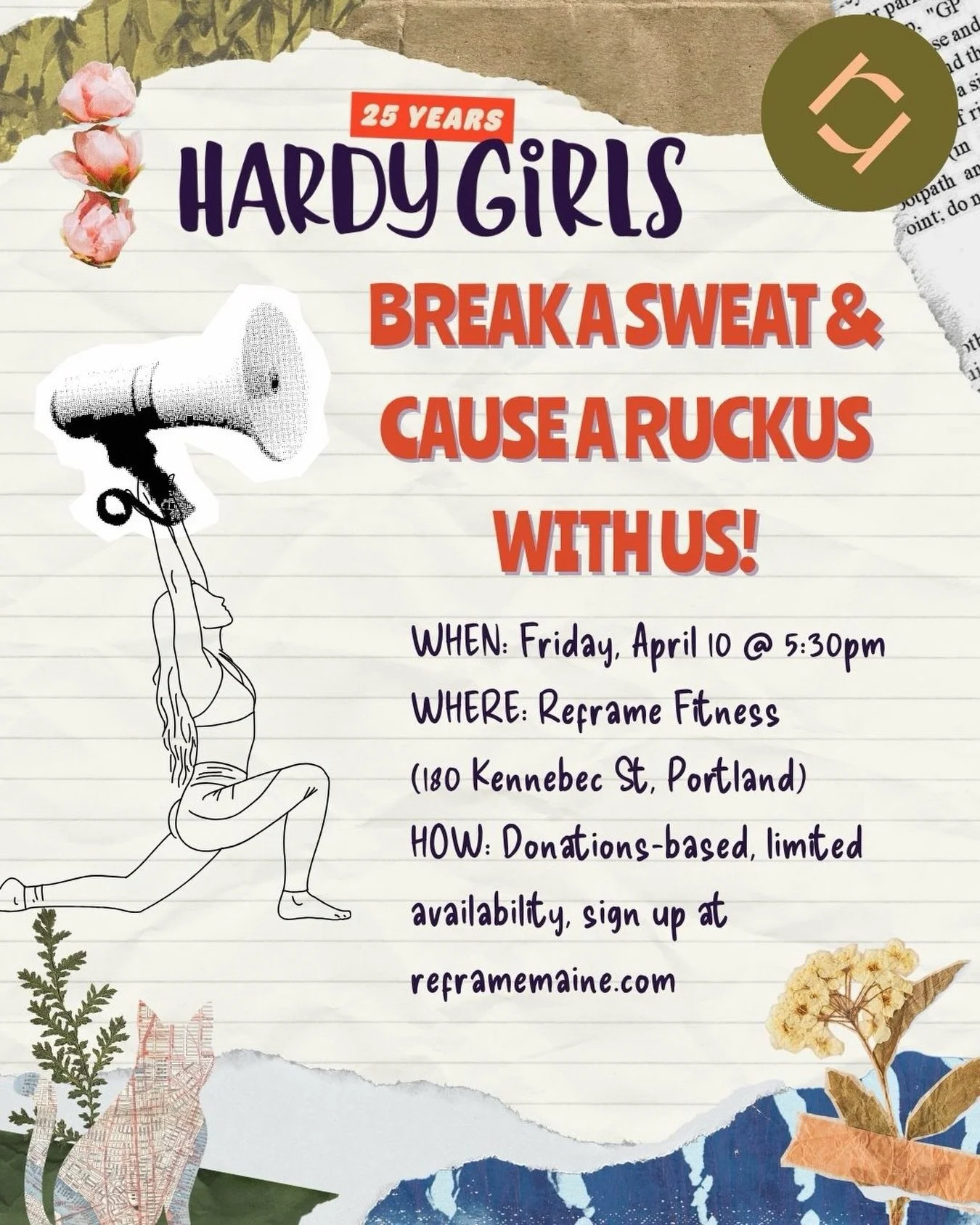 It takes a community to cause a little ruckus. 💥

Join us in Portland this Friday, 4/10 at 5:30 PM for a donation-based Yoga Sculpt class hosted by @reframe-Maine! This month, we&rsquo;re grateful to be their community resource partner and we love e