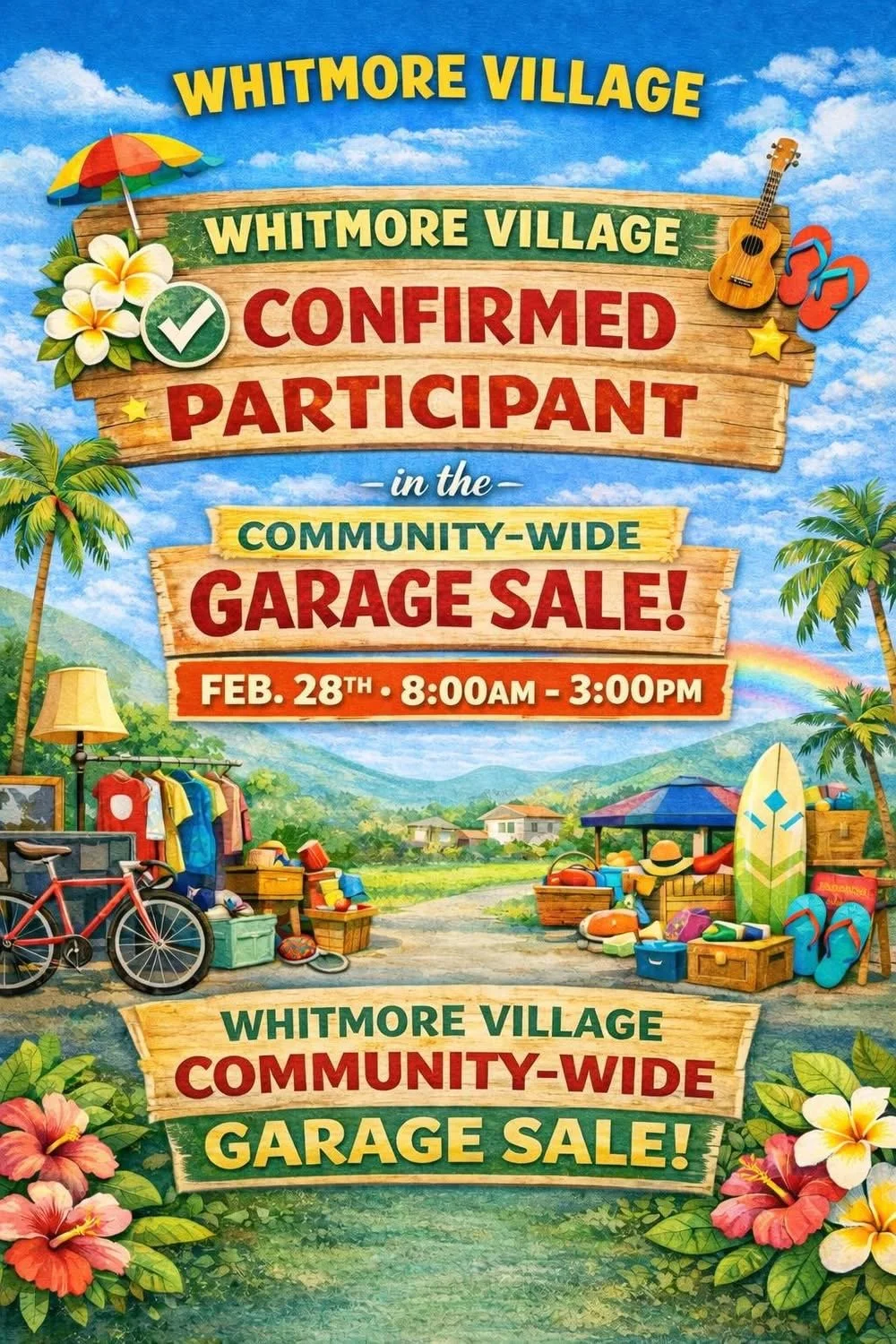 Whitmore Community Garage Sale