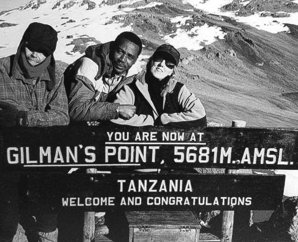 Climbing Mt. Kilimanjaro with guides: Clive and Justin