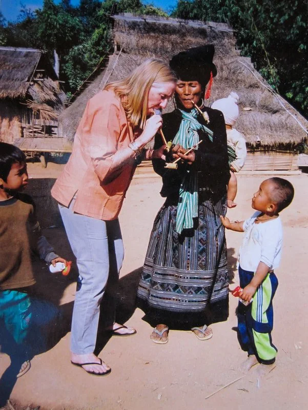 Sharing a pipe in the Myanmar Hill Country