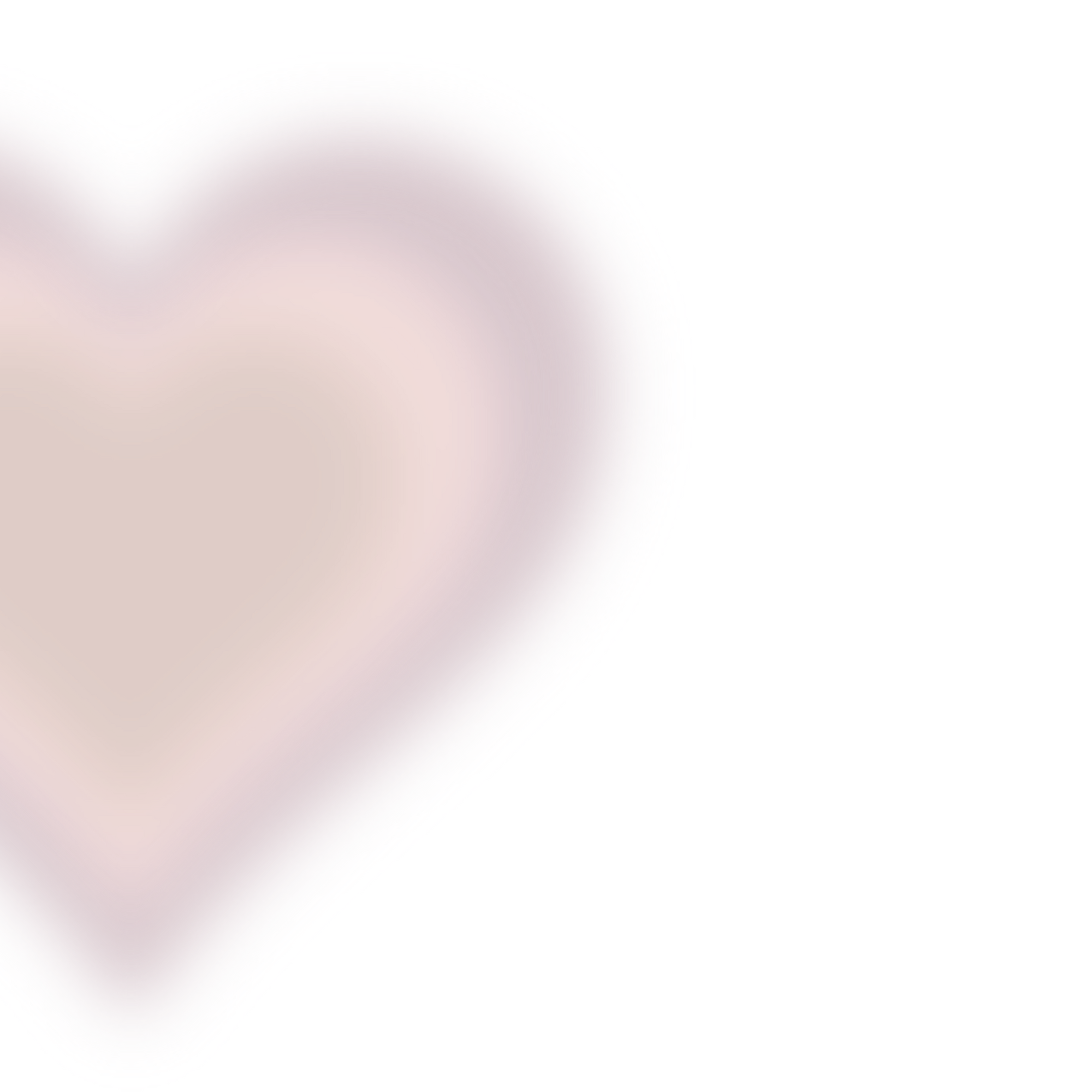 A pink and beige heart-shaped balloon with a gradient color, partly shown against a black and purple background.