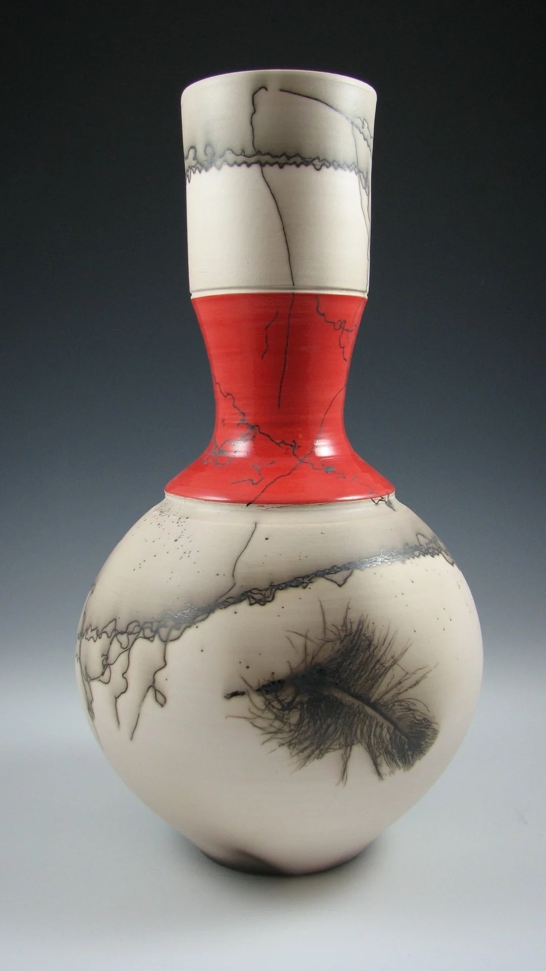 Horsehair Vase featured in Ceramics Monthly