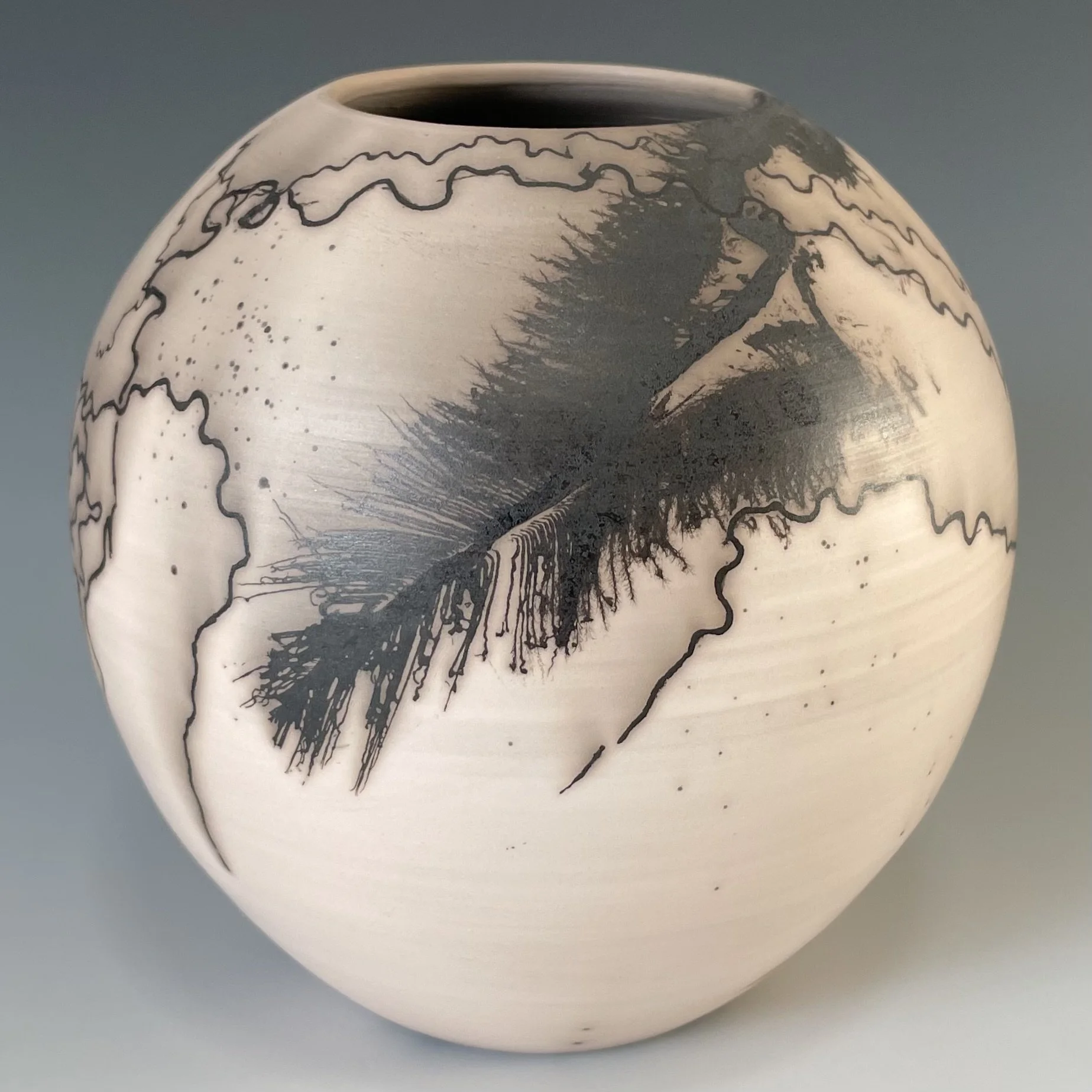 Small Oval Horsehair Vessel