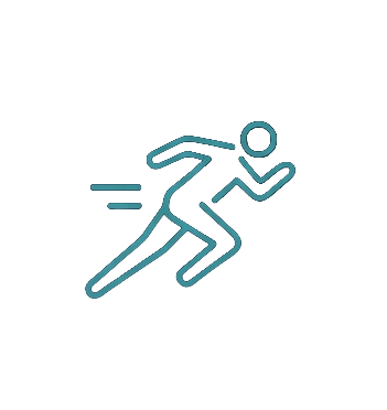Illustration of a runner in motion