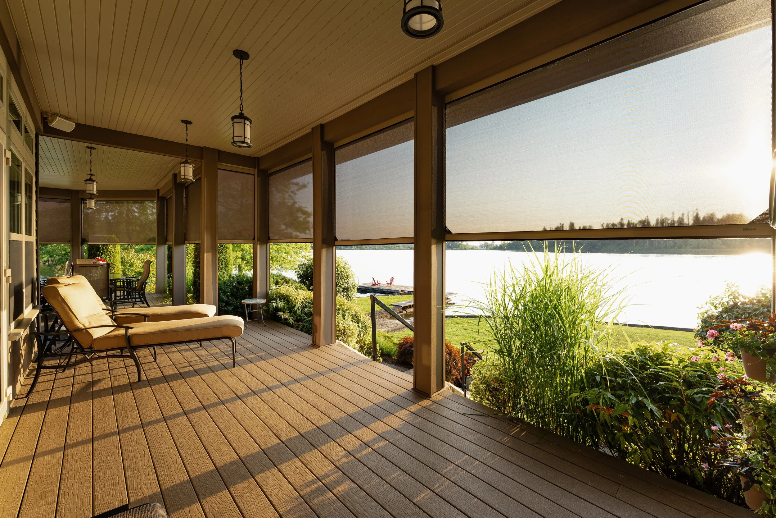 Phantom Motorized Wall Screens porch enclosure