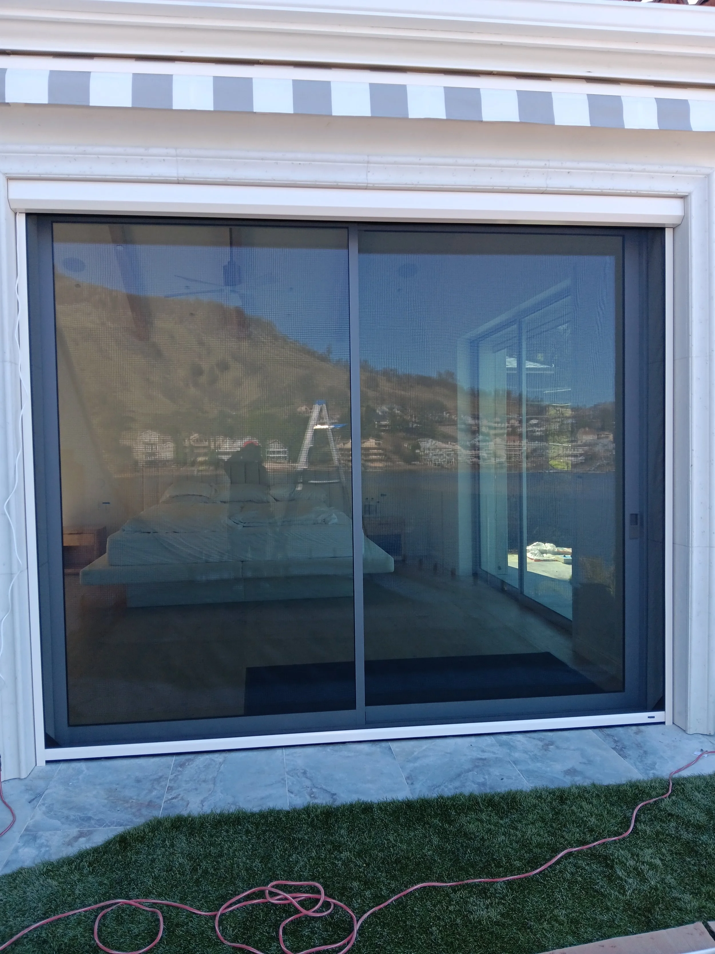 Exterior Motorized Solar Screen Door