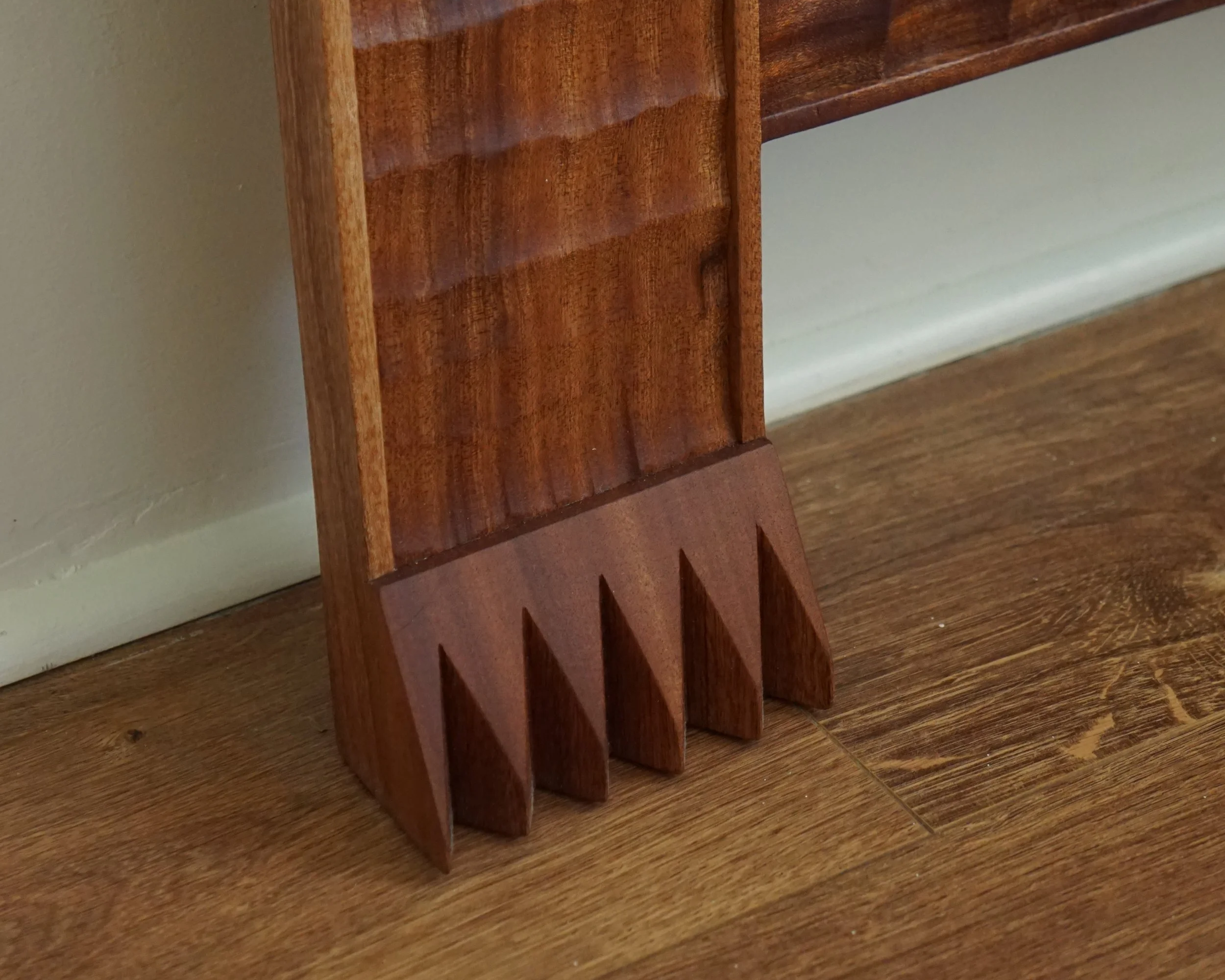 Claw foot floor mirror