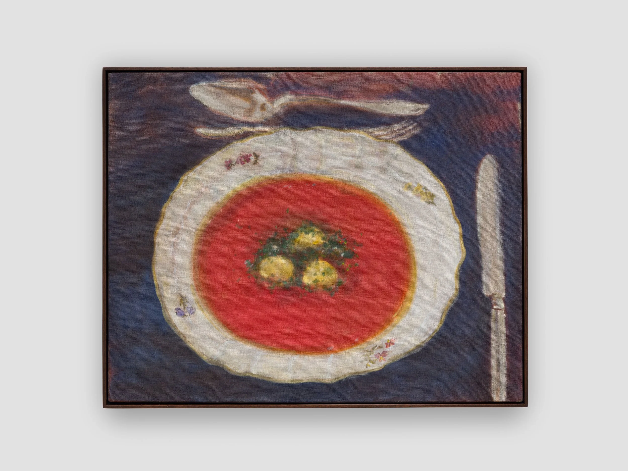 Alex Constable, 'Soup' (2026), oil on linen, 16.5 x 20.75 x 1.5 inches