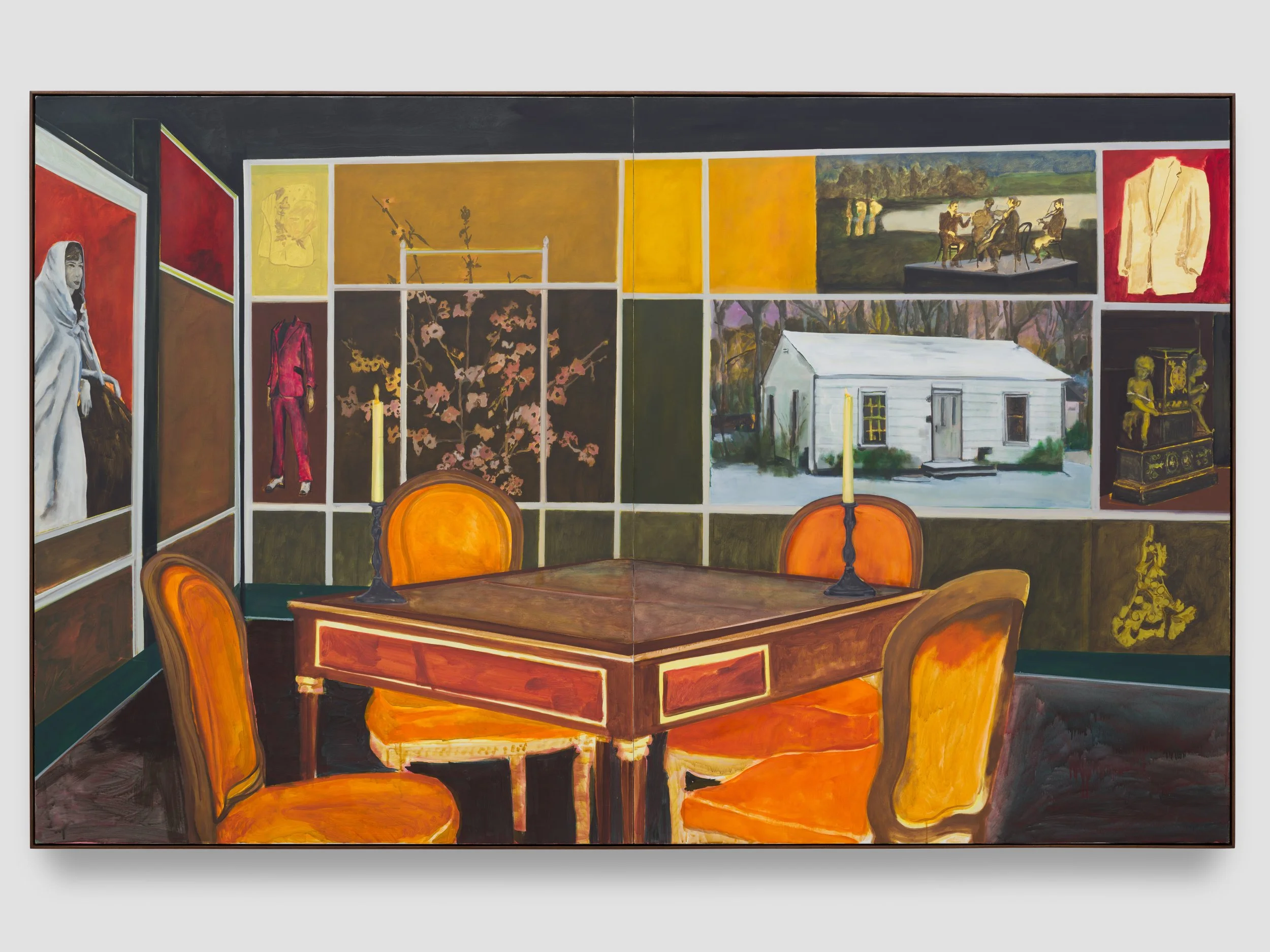 Alex Constable, 'Odds and Ends' (2024), oil and acrylic on canvas, 61 x 97 x 2 inches
