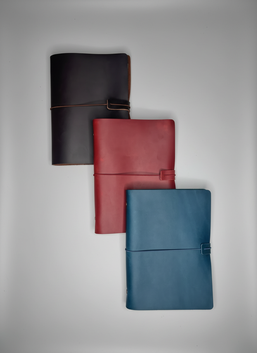 Genuine Leather 6 Ring Binder Cover (A5)