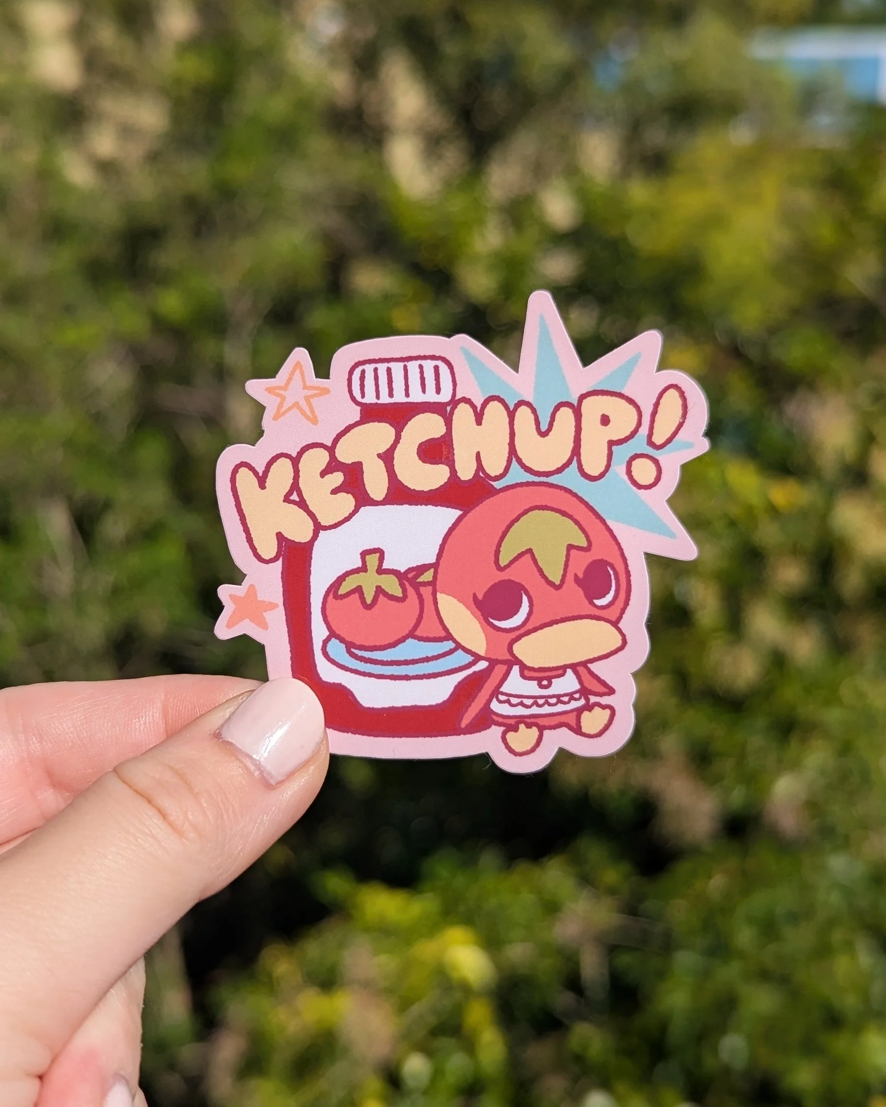 Ketchup Animal Crossing Sticker