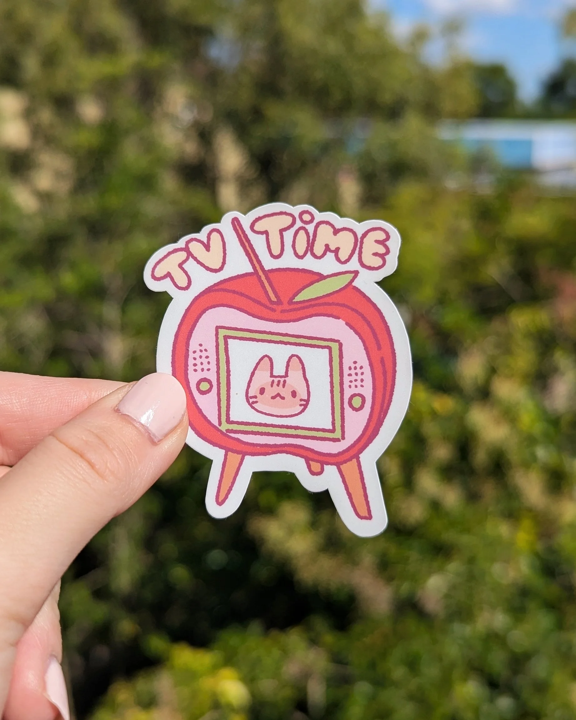 Apple TV Cat Sticker