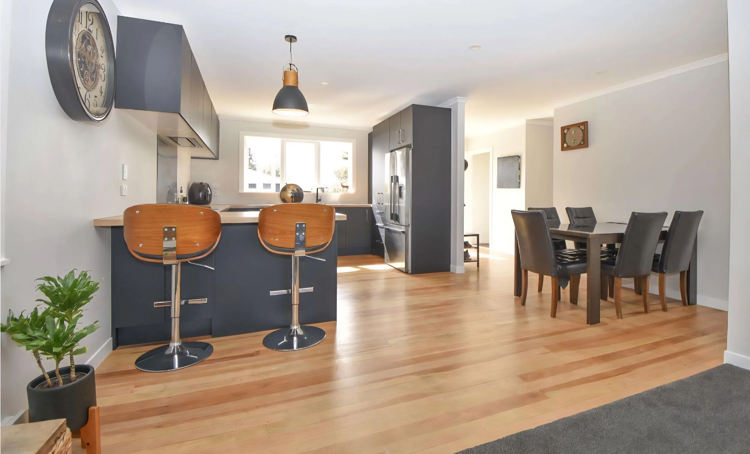 Completed kitchen/living