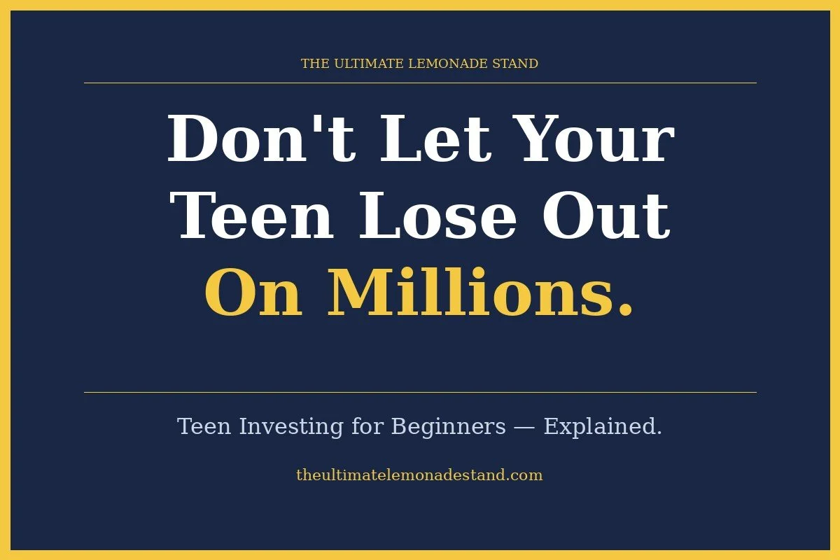 Teen Investing for Beginners - How $200 Weekends Turn Into $1 Million
