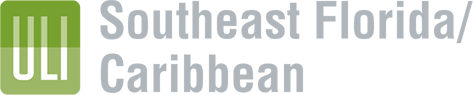 ULI Southeast Florida/Caribbean logo with green and gray design