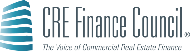 Logo of CRE Finance Council with text 'The Voice of Commercial Real Estate Finance'