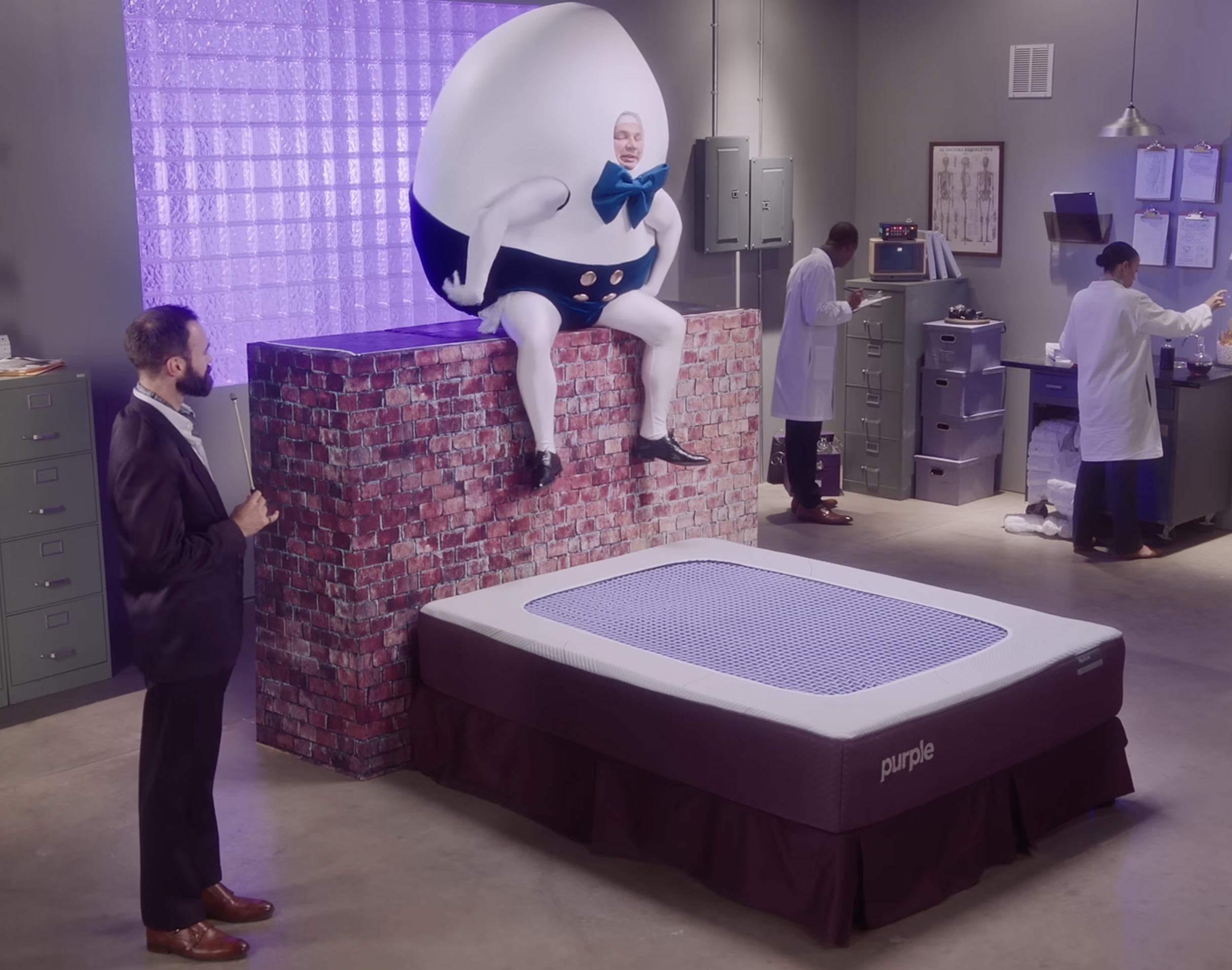 Purple "Humpty Dumpty," 2023. Written by Nick Ciavarella. Provided script edits and created omnichannel supporting assets.