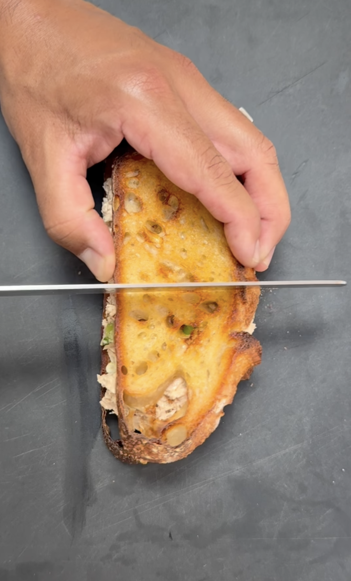 5 Minute Spicy Tuna Toastie