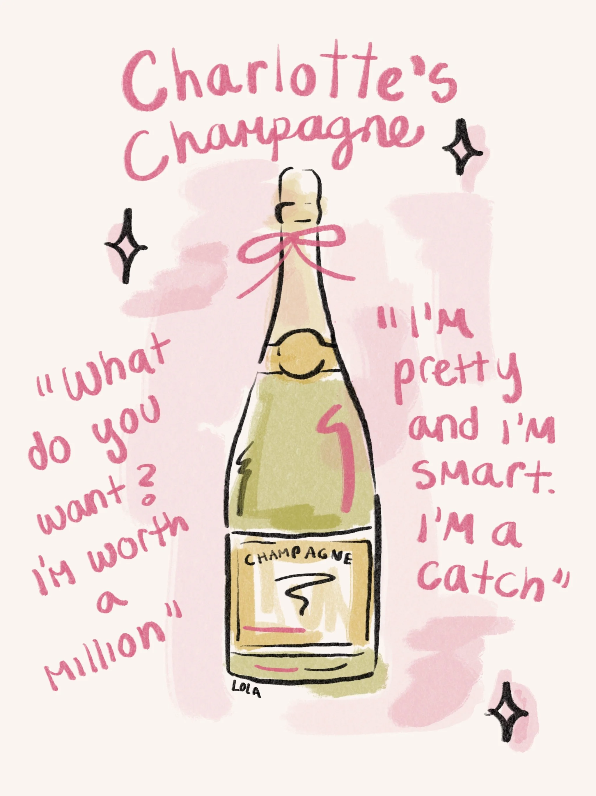 Charlotte's Champagne Print