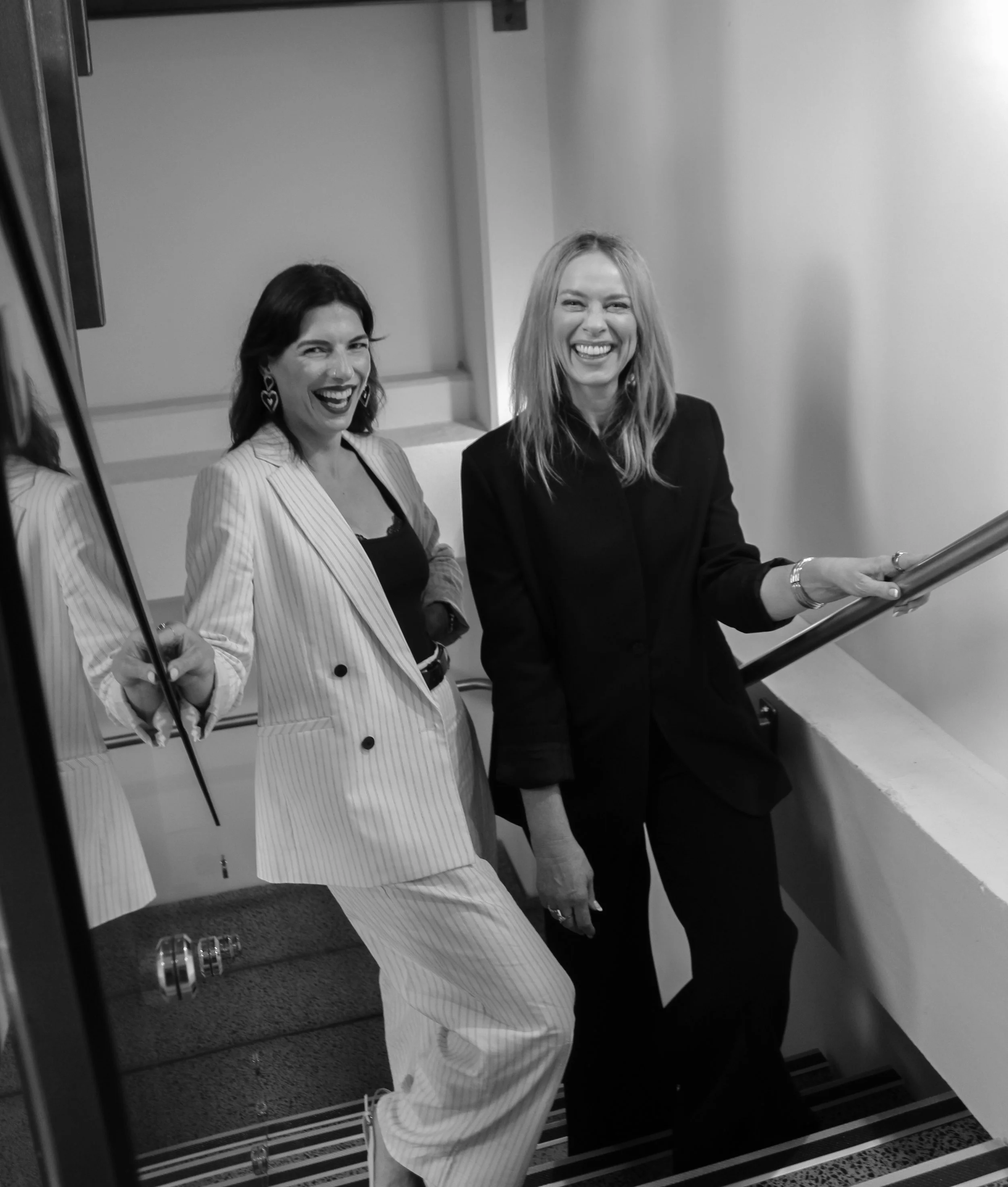 Courtney Gaudion personal stylist posing with Stacey Beatson her mentor and trainer.
