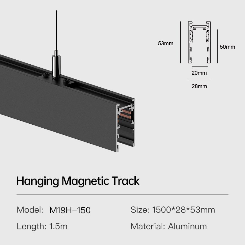 M19H-150 1.5M HANGING MAGNETIC TRACK
