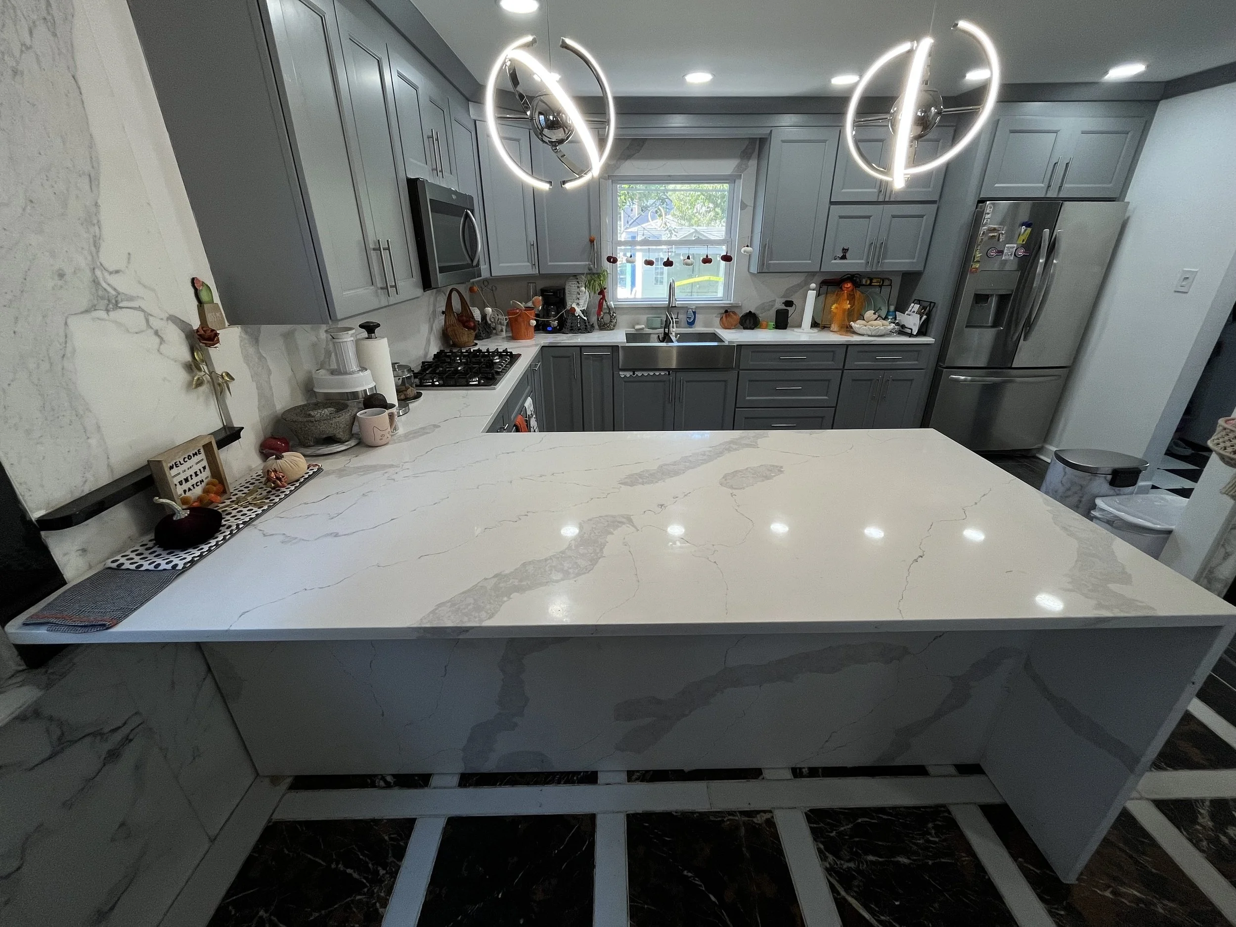 WATERFALL SURROUNDED ISLAND