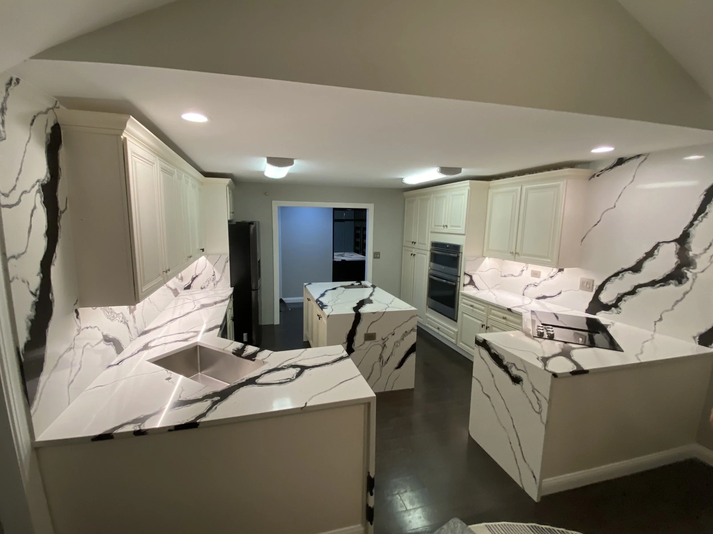 Oranssi technician working on a roof project