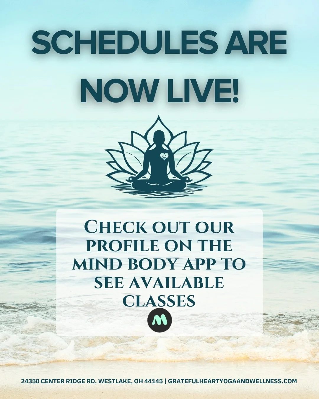 It&rsquo;s official! We are up and running on the MindBody app and schedules are live now! 

As we approach our grand opening, feel free to navigate the app and look through the classes currently being offered. We hope to see you in studio! 🩵